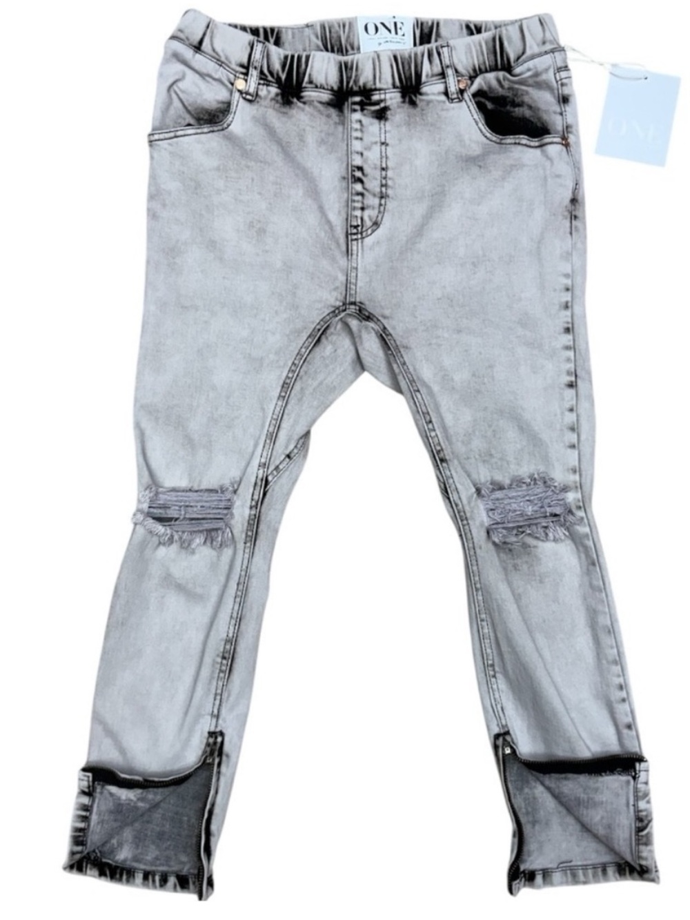One Teaspoon Harley Killers Jeans Size 28, Harem Style Cropped Length Jeans